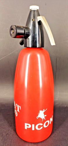 Ancien siphon rouge vintage - ancien,