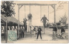FR02 SISSONNE CAMP  Portique gymnastique cirque RARE