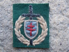 INS 208 . LIBERATION . VOLONTAIRE FEMININE . SANTE . ROCHAMBELLES . TISSU . RARE