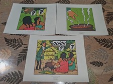 Lot De 3 planches Tintin