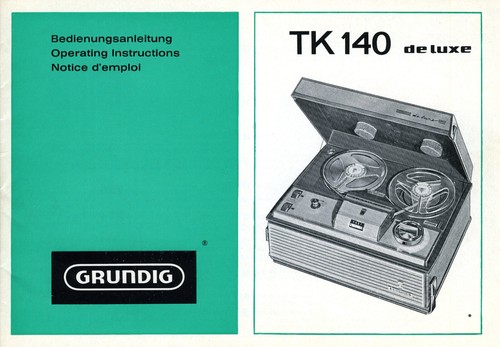 Mode emploi grundig recorder - d'emploi,