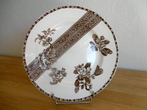 Plat rond faience - plat, e.bourgeois