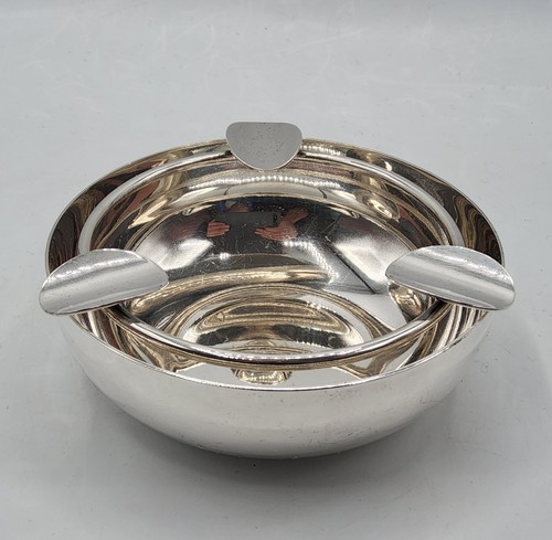 Cendrier métal argenté de - en,