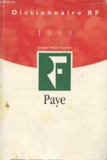 Dictionnaire RF 1999 Paye (3e