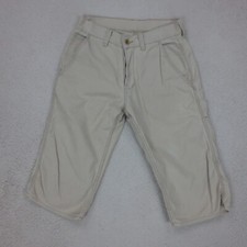 Short Baggy Carpenter Vintage Y2K Levi's 573 Homme M Beige Coton Boutons