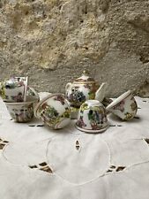 Service à Thé Miniature Porcelaine Chinoise -service De Voyage