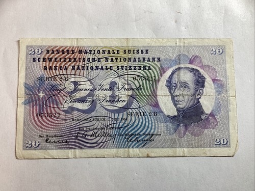 Billet francs suisse 1954 - billet,