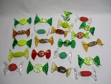 22 BONBONS MURANO VERRE SOUFFLE MURANO GLASS SWEET CANDY