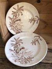 Longchamp modèle Exotique 2 assiettes marrons