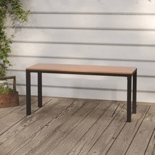 Banc de Jardin 110 cm Acier et