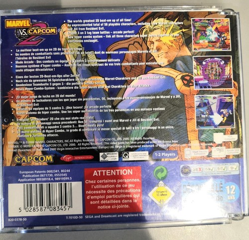 Jeu dreamcast marvel - jeu,