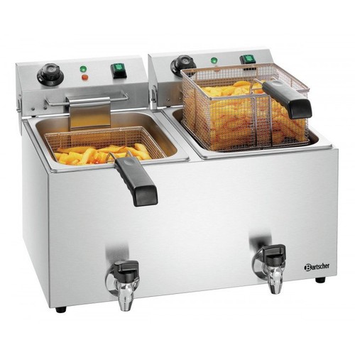 Friteuse inox double 9 - double, x