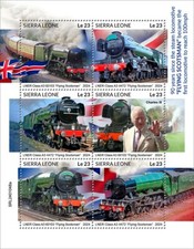 2025 02 - SIERRA LEONE - STEAM LOCOMOTIVE     6V  complet set    MNH **