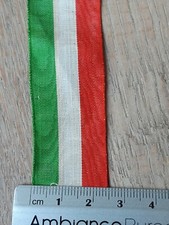 Ruban medaille italie tissage ancien 13cm ( napoleon sardes 1859 al valore )