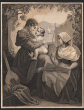 1820 Gravure originale Femme