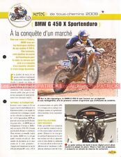 BMW G450 X Sportenduro 2008 G 450 Joe Bar Team Fiche Moto #000652