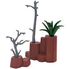 Playmobil lot 2 roches brunes