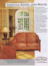 PUBLICITE ADVERTISING 045 1990 JEAN ROCHE fauteuils meubles