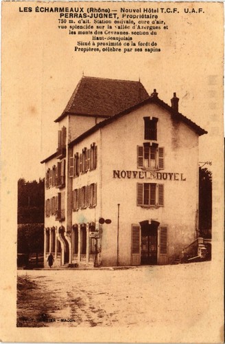 Cpa les echarmeaux nouvel - cpa,