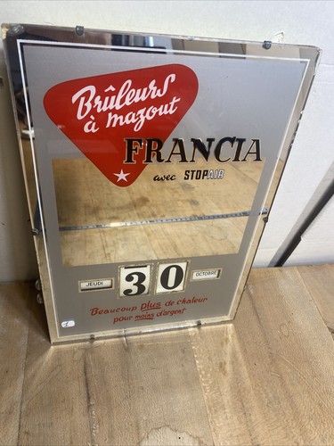 Ancien calendrier publicitaire - ancien,