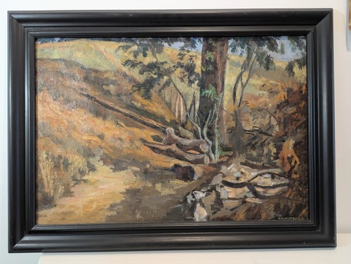 Tableau huile sur toile - , signé