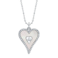 14K or Blanc Diamant Nacre