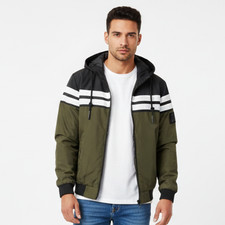 Blouson à capuche homme mi