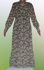 Robe mousseline vert kaki