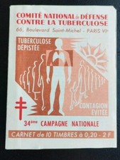 carnet timbres 10 vignettes