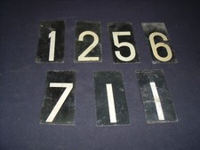 7 CHIFFRES EN TOLE D EPOQUE