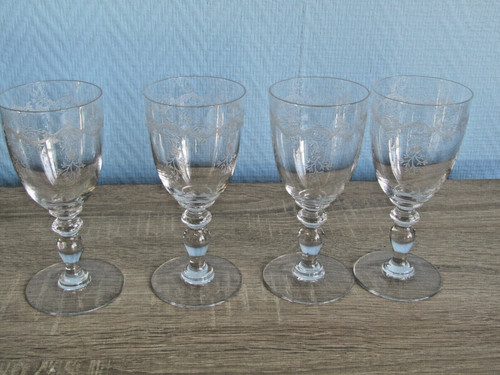 Verres ancien cristal de - 4,