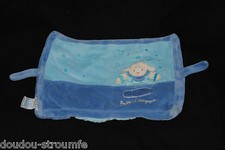 ?DOUDOU ET COMPAGNIE Protège Carnet de Santé Bleu Mouton Brodé  TBE