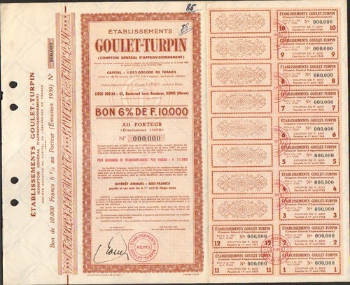 Etablissements goulet turpin - etablissements, goulet-turpin