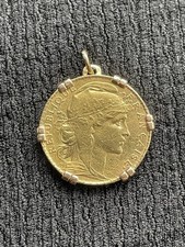 Pendentif Médaille  Pièce or