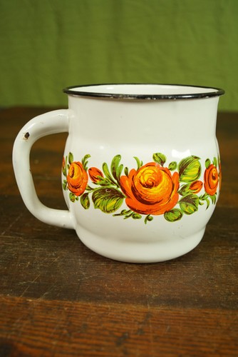 Vintage émailière pot - Émailière,