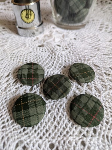Boutons recouverts motif - boutons,