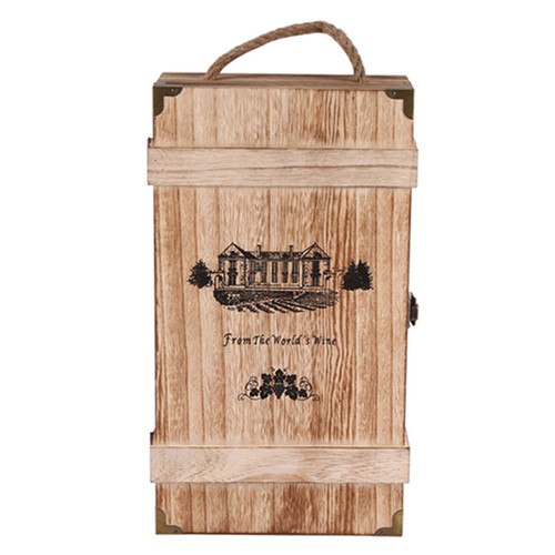 Vintage bois boîte de - 2x(vintage,