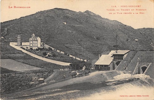 Cpa port vendres tunnel - tunnel, du
