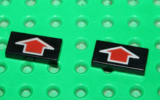 Lego Espace 2 Tile with Arrow Pattern 3069p15 Set 6957 6984 6897 6975 6979 2774