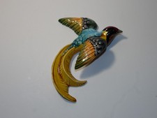 Jacqueline et Paul FRENEHARD à Malicorne: Oiseau en faïence vernissée,cachet JPF