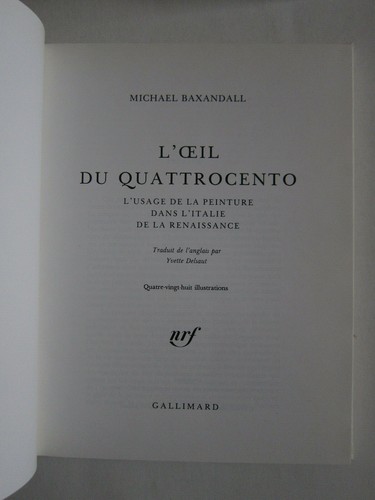 Michael baxandall oeil du - michael,