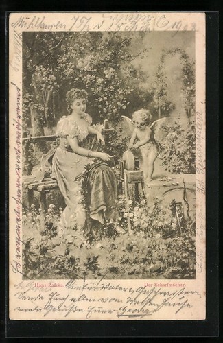 Carte postale artiste hans - carte, d'artiste