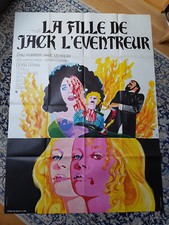 Affiche 1971 LA FILLE DE JACK L' EVENTREUR 120x160 HORROR HAMMER Films