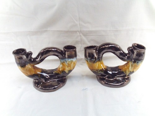 Ancienne paire bougeoirs en - ancienne,