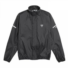 Veste Imperméable Pliable Originale Triumph Rain Jacket Noir MFNA2044
