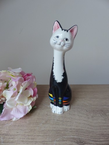 Figurine chat heureux - chat,