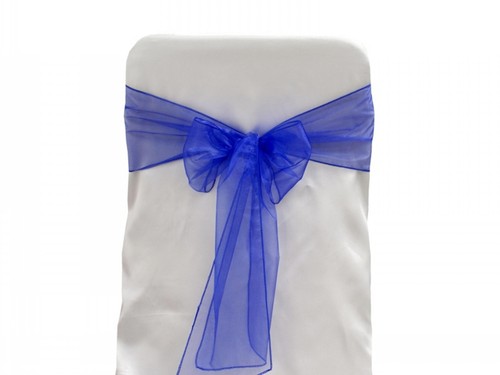 Chair bow organza sashes - chair,