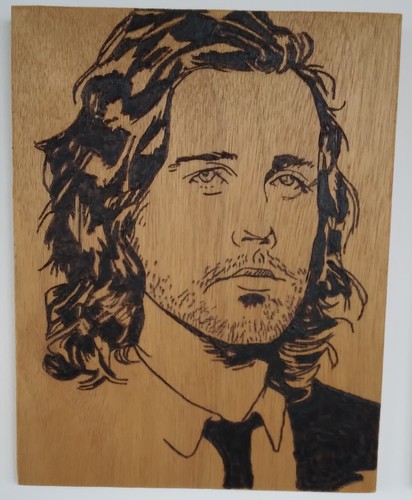 Tableau pyrogravure julien - tableau,