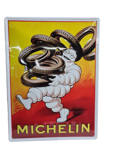 Plaque publicitaire michelin - plaque,