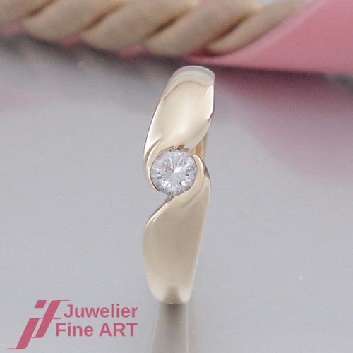 Bague solitaire avec - , 1